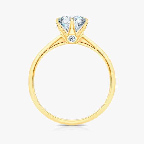 Pierścionek zaręczynowy The Journey: złoty, diament